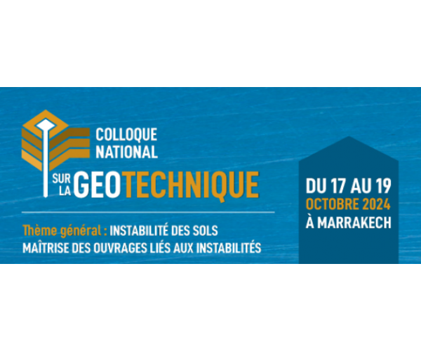 Colloque national sur la Géotechnique de Marrakech